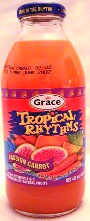 GRACE TROPICAL RHYTHMS PASSION CARROT 16 OZ 

GRACE TROPICAL RHYTHMS PASSION CARROT 16 OZ: available at Sam's Caribbean Marketplace, the Caribbean Superstore for the widest variety of Caribbean food, CDs, DVDs, and Jamaican Black Castor Oil (JBCO). 